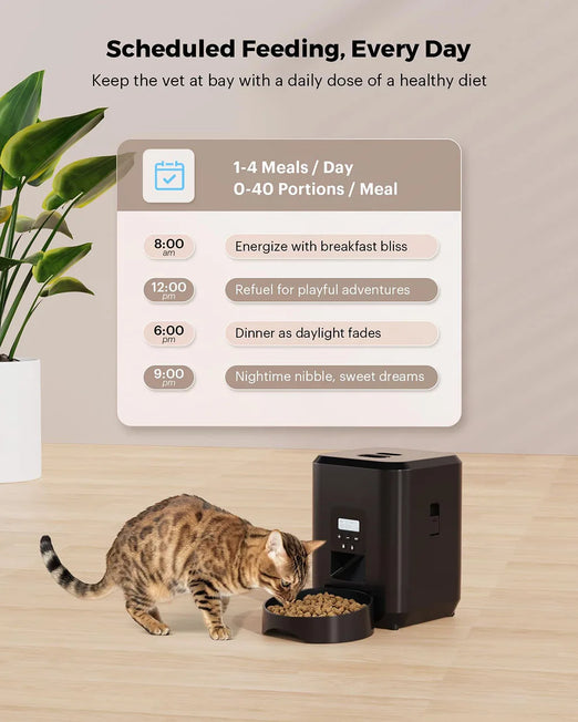 Automatic Pet Feeder for Cats & Dogs - Smart Control