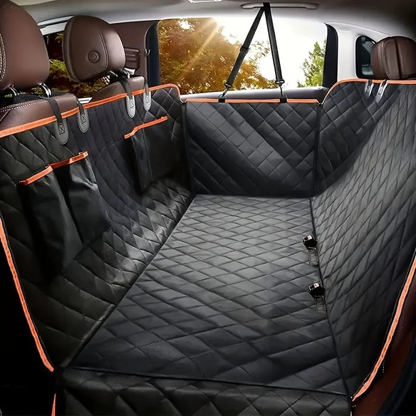 Dog Car Seat Cover - Waterproof Backseat Cushion for Pets